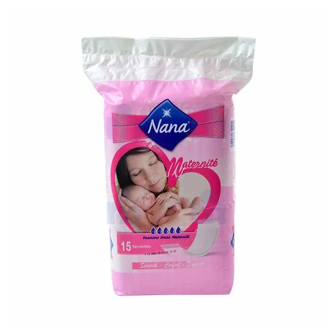 NANA Serviettes Hygieniques de Maternité Periodex, 15 pièces